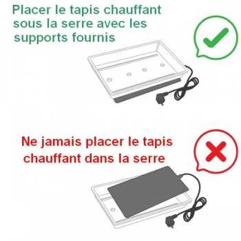 serre chauffante tapis chauffant instruction