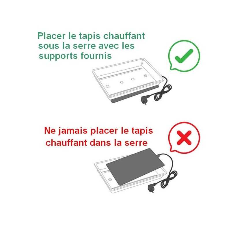 serre chauffante tapis chauffant instruction